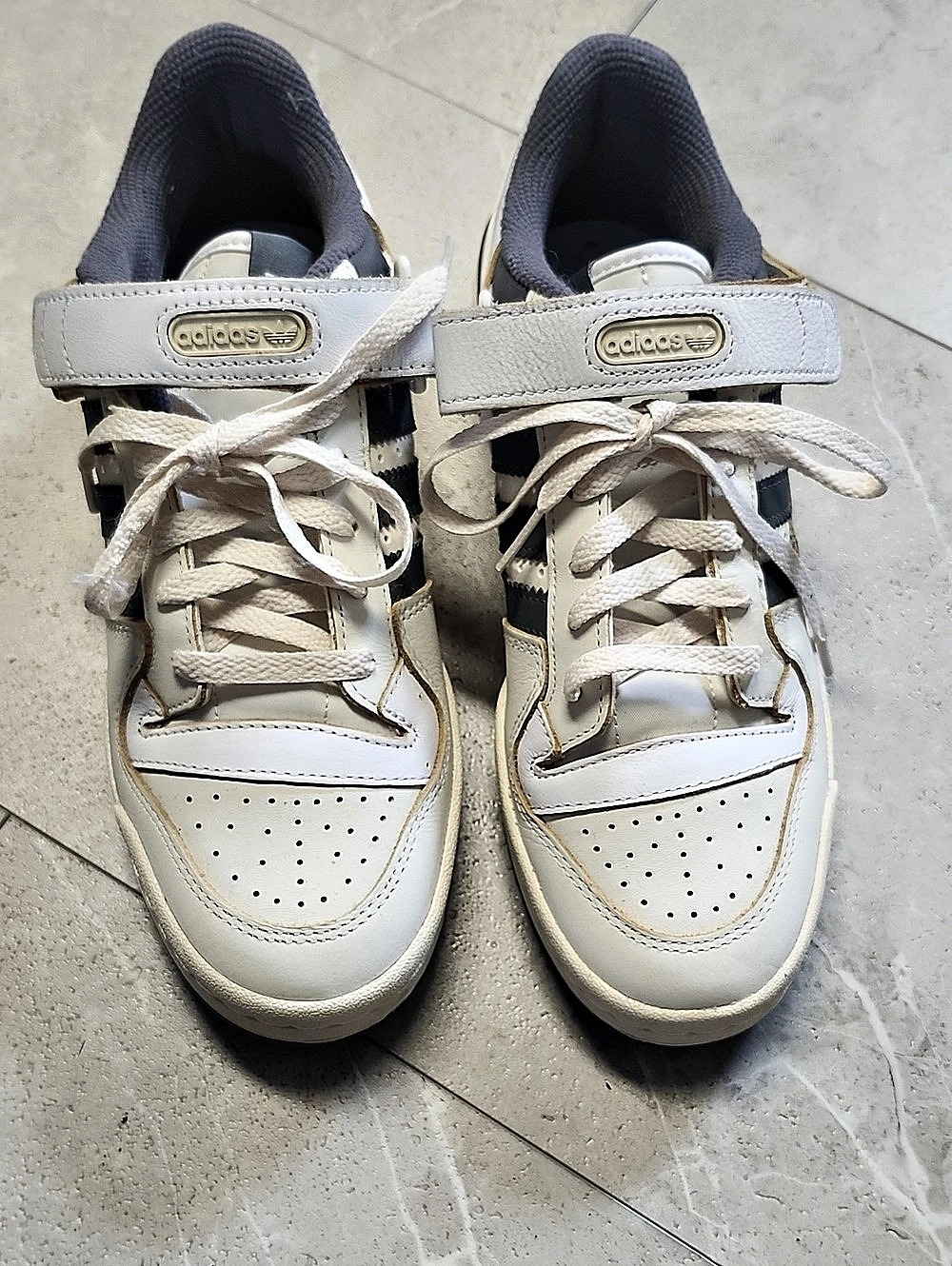 adidas Forum Low Sneakers White, Tan & Grey US 9